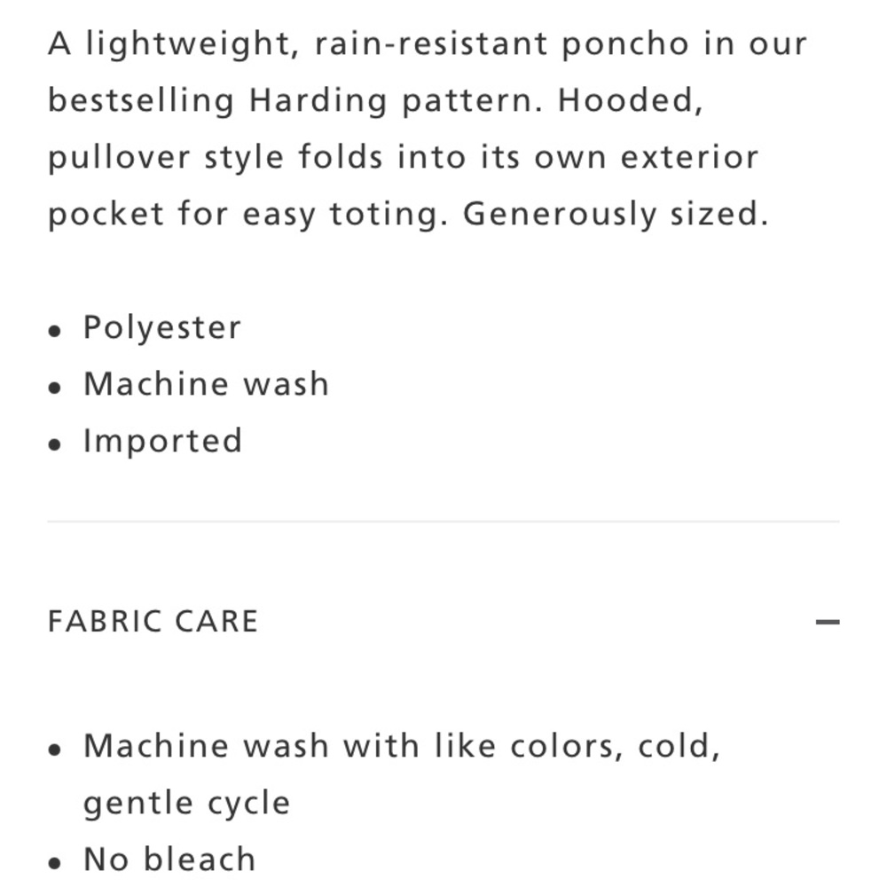 Pendleton Harding rain poncho - Picture 11 of 12
